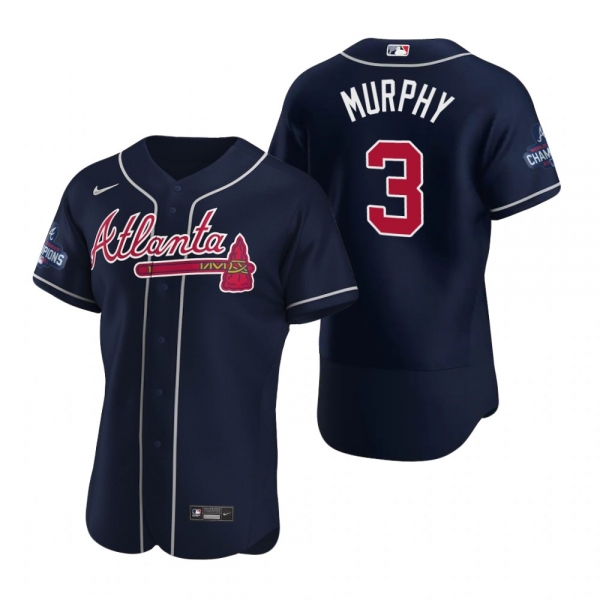 Atlanta Braves Dale Murphy Navy 2021 World Series Champions Authentic Jersey