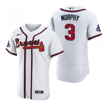 Atlanta Braves Dale Murphy White 2021 World Series Champions Authentic Jersey