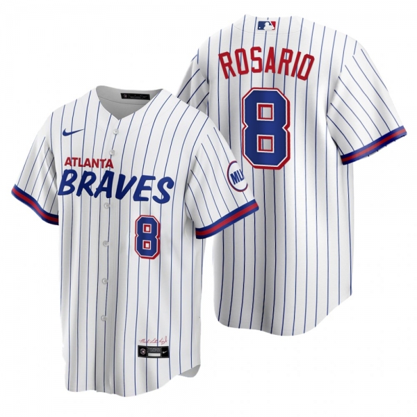 Atlanta Braves Eddie Rosario White 2021 City Connect Replica Jersey