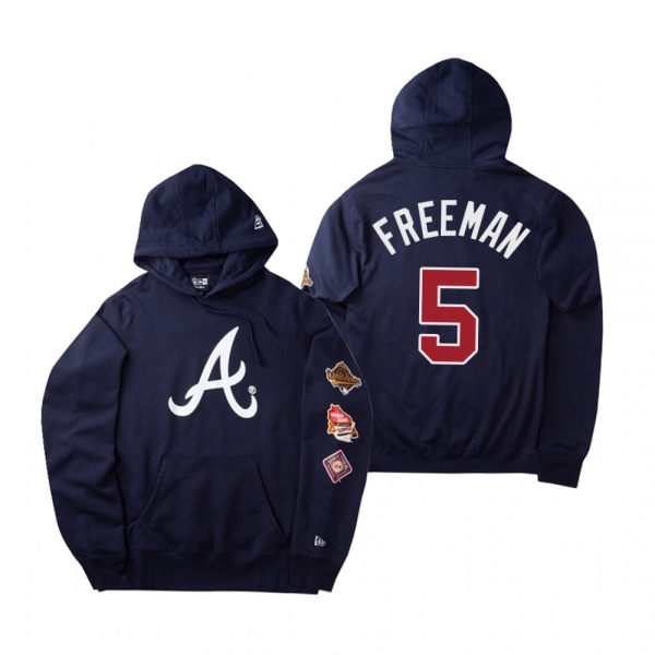 Atlanta Braves Freddie Freeman Blue World Champions Hoodie