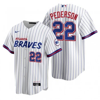 Atlanta Braves Joc Pederson White 2021 City Connect Replica Jersey