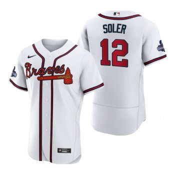 Atlanta Braves Jorge Soler White 2021 World Series Champions Authentic Jersey