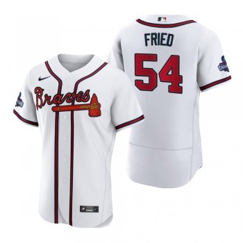 Atlanta Braves Max Fried White 2021 World Series Champions Authentic Jersey