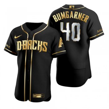 Arizona Diamondbacks Madison Bumgarner Nike Black Gold Edition Authentic Jersey