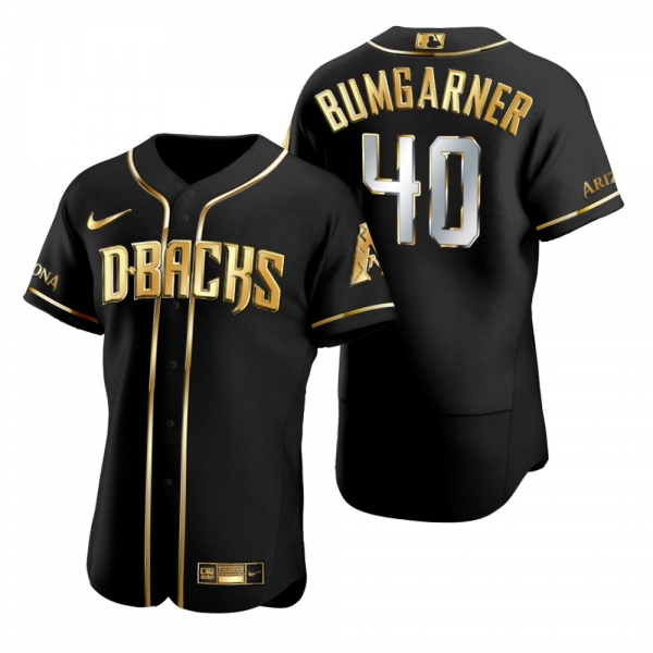 Arizona Diamondbacks Madison Bumgarner Nike Black Gold Edition Authentic Jersey