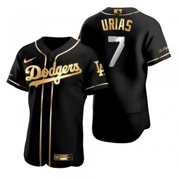 Los Angeles Dodgers Julio Urias Nike Black Golden Edition Authentic Jersey