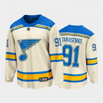 St. Louis Blues #91 Vladimir Tarasenko 2022 Winter Classic Cream Bluenote Jersey