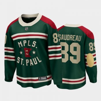 Minnesota Wild #89 Frederick Gaudreau 2022 Winter Classic Green State of Hockey Jersey