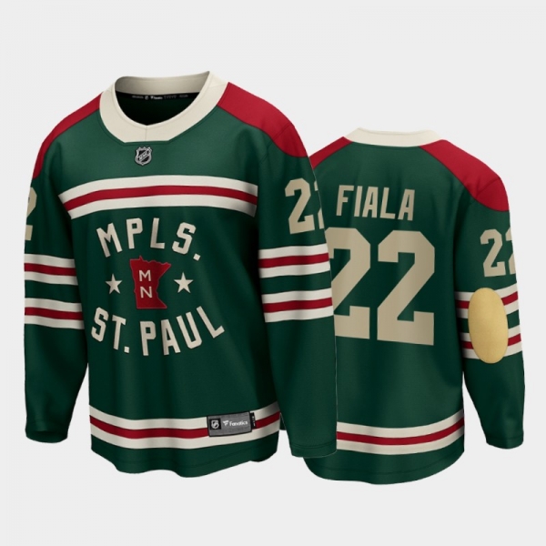 Minnesota Wild #22 Kevin Fiala 2022 Winter Classic Green State of Hockey Jersey