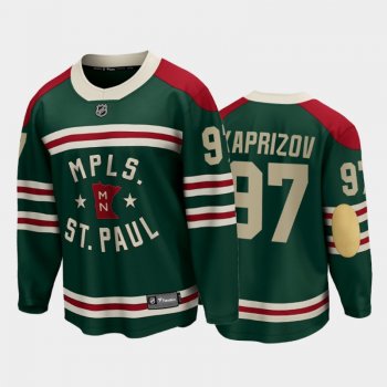 Minnesota Wild #97 Kirill Kaprizov 2022 Winter Classic Green State of Hockey Jersey