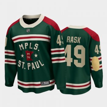 Minnesota Wild #49 Victor Rask 2022 Winter Classic Green State of Hockey Jersey