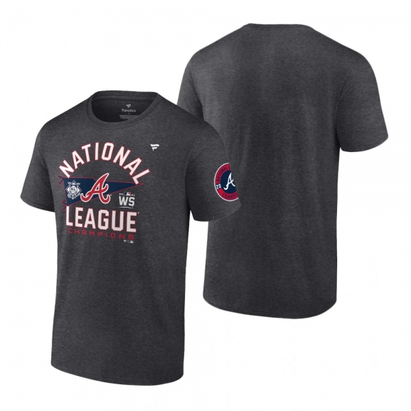 Men's Atlanta Braves Charcoal Locker Room T-Shirt 2021 National League Champions