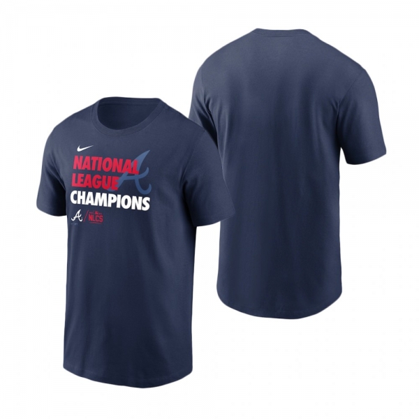 Men's Atlanta Braves Navy T-Shirt 2021 National League Champions