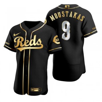 Cincinnati Reds Mike Moustakas Nike Black Golden Edition Authentic Jersey