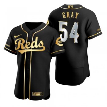 Cincinnati Reds Sonny Gray Nike Black Golden Edition Authentic Jersey