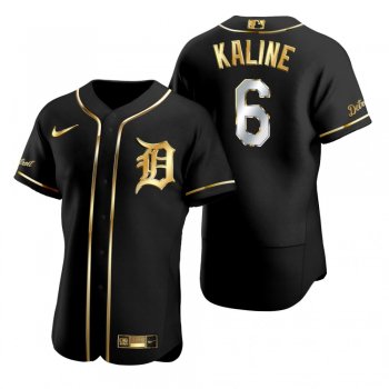 Detroit Tigers Al Kaline Nike Black Golden Edition Authentic Jersey