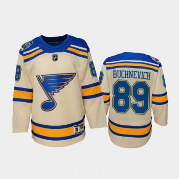 Youth St. Louis Blues Pavel Buchnevich #89 2022 Winter Classic Bluenote Cream Jersey