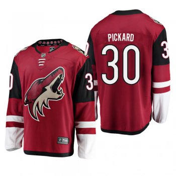 Men's Arizona Coyotes Calvin Pickard #30 Home Red Breakaway Player Cheap Jersey