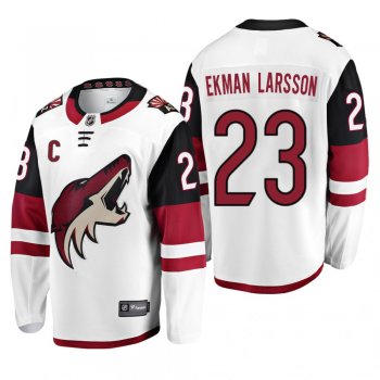 Men's Arizona Coyotes Oliver Ekman-Larsson #23 Away White Fanatics Branded Player Cheap Jersey