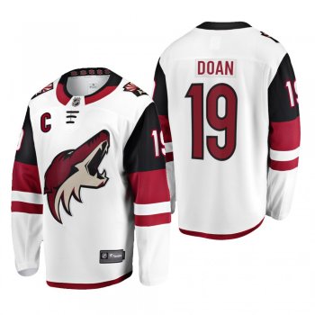 Men's Arizona Coyotes Shane Doan #19 Away White Breakaway Retired Cheap Jersey