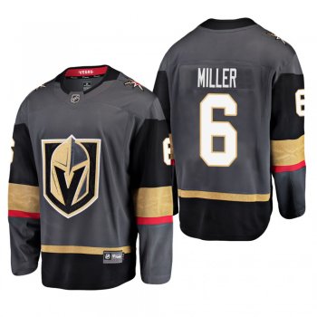 Men's Vegas Golden Knights Colin Miller #6 Home Gray Breakaway Player Cheap Jersey