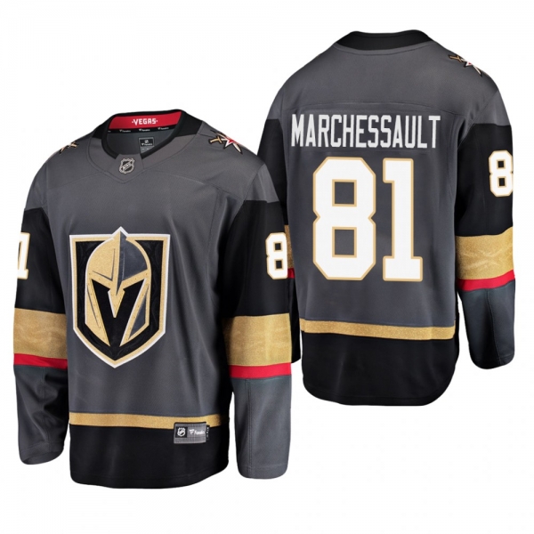 Men's Vegas Golden Knights Jonathan Marchessault #81 Home Gray Breakaway Player Cheap Jersey