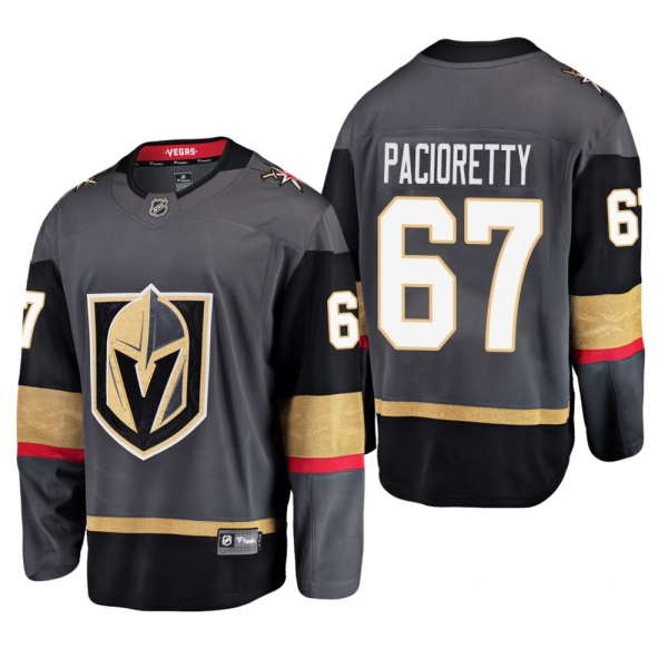 Men's Vegas Golden Knights Max Pacioretty #67 Home Gray Breakaway Player Cheap Jersey