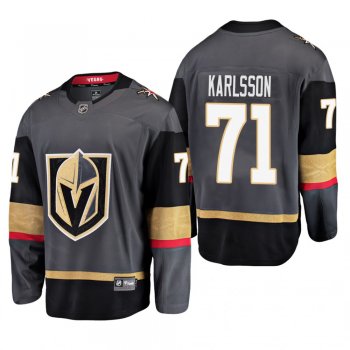 Men's Vegas Golden Knights William Karlsson #71 Home Gray Breakaway Player Cheap Jersey