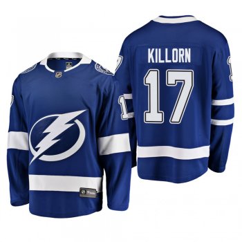 Men's Tampa Bay Lightning Alex Killorn #17 Home blue Breakaway Player Cheap Jersey