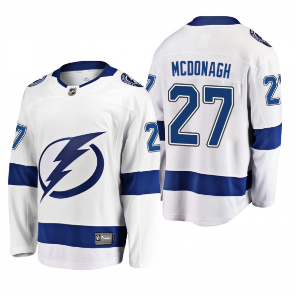 Men's Tampa Bay Lightning Ryan McDonagh #27 Away White Breakaway Player Cheap Jersey