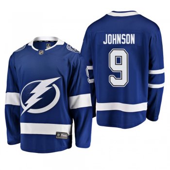 Men's Tampa Bay Lightning Tyler Johnson #9 Home blue Breakaway Player Cheap Jersey