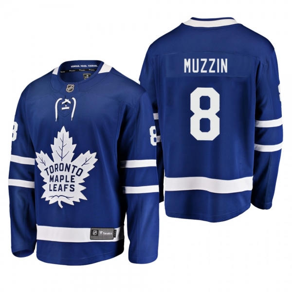 Men's Toronto Maple Leafs Jake Muzzin #8 Home Blue Breakaway Player Cheap Jersey