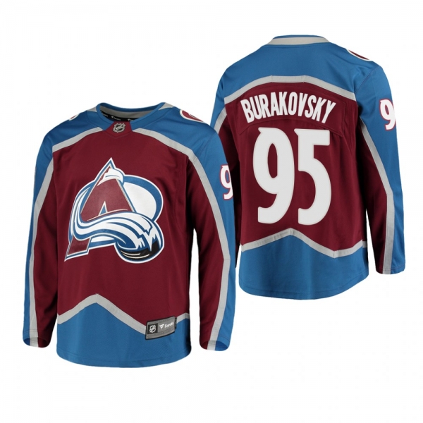 Colorado Avalanche Andre Burakovsky #95 Home Breakaway Player Burgundy Jersey