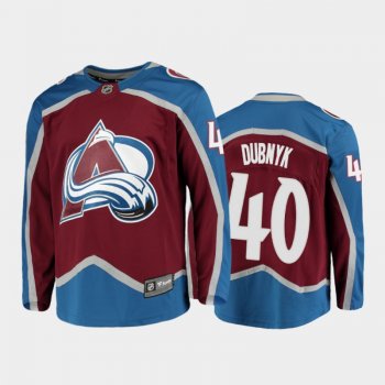 Men's Colorado Avalanche Devan Dubnyk #40 Home Burgundy 2021 Jersey