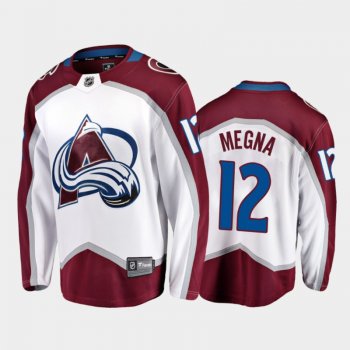 Avalanche Jayson Megna #12 Road 2021-22 White Away Jersey