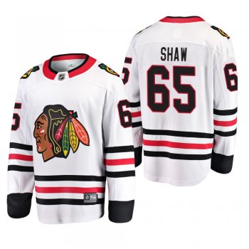 Chicago Blackhawks Andrew Shaw #65 Breakaway Player Away White Jersey