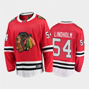 Chicago Blackhawks Anton Lindholm #54 Home Red 2020-21 Breakaway Player Jersey