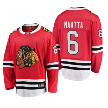 Chicago Blackhawks Olli Maatta #6 Home Breakaway Player Red Jersey