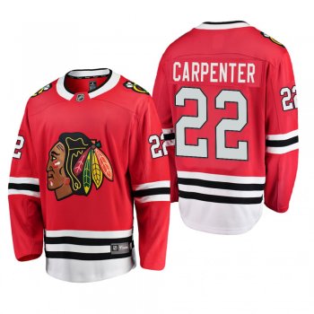 Chicago Blackhawks Ryan Carpenter #22 Home Breakaway Player Red Jersey