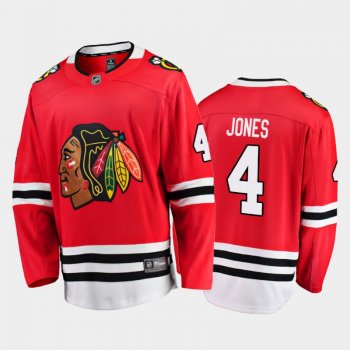 Chicago Blackhawks #4 Seth Jones Home Red 2021 Player Jersey