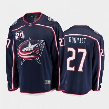 Columbus Blue Jackets #27 Adam Boqvist Home Navy 2021 Player Jersey