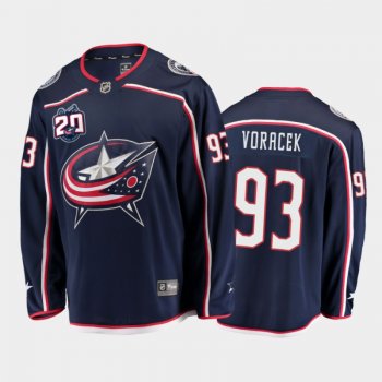 Columbus Blue Jackets #93 Jakub Voracek Home Navy 2021 Player Jersey