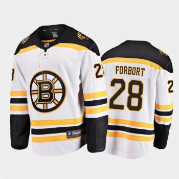 Bruins Derek Forbort #28 Away 2021 White Player Jersey