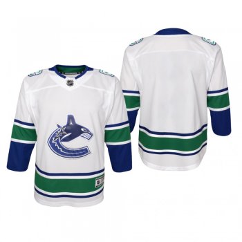 Youth Vancouver Canucks White Away Premier Jersey