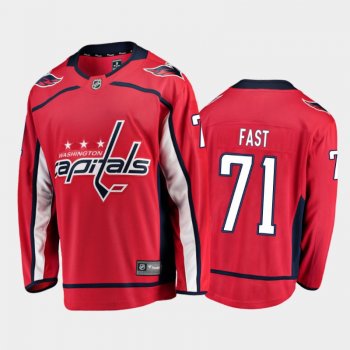 Washington Capitals Jesper Fast #71 Home Red 2020-21 Breakaway Player Jersey