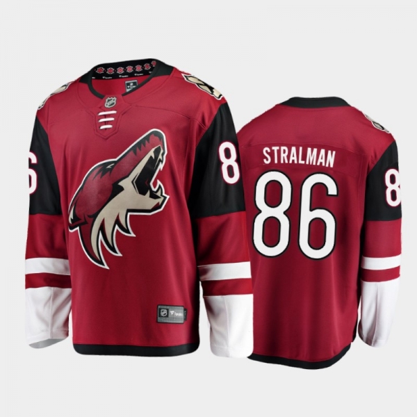 Arizona Coyotes #86 Anton Stralman Home Red 2021 Player Jersey