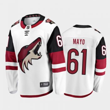 Arizona Coyotes Dysin Mayo #61 Away White Breakaway Player Jersey