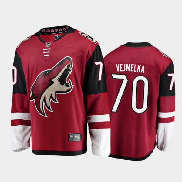 Arizona Coyotes #70 Karel Vejmelka Home Red 2021-22 Player Jersey