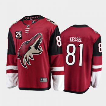 Men's Arizona Coyotes Phil Kessel #81 25th Anniversary Red Home Jersey