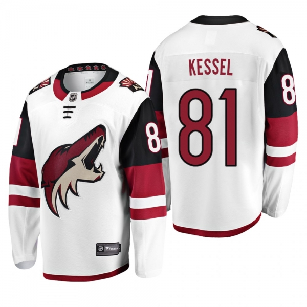 Arizona Coyotes Phil Kessel #81 Breakaway Player Away White Jersey